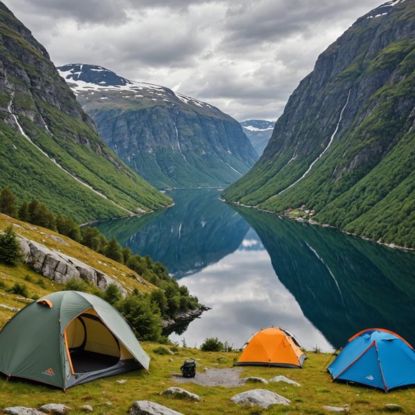 Comment organiser un camping pour une expédition de randonnée en région de fjords en Norvège?